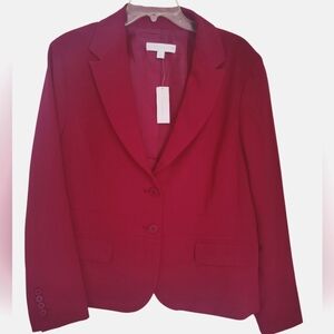 New York and Company Women’s Wine  Blazer Jacket Size 18.NWT